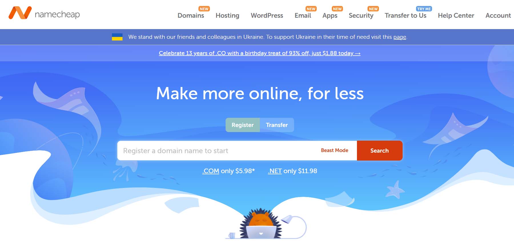 Namecheap, un furnizor accesibil de nume de domeniu