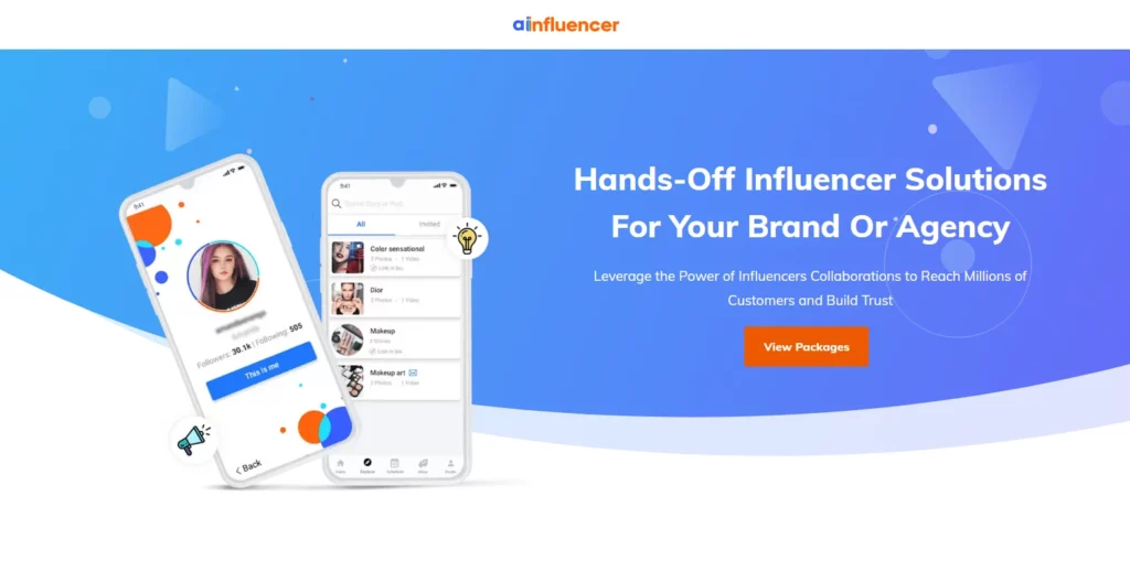 Ainfluencer-Landingpage