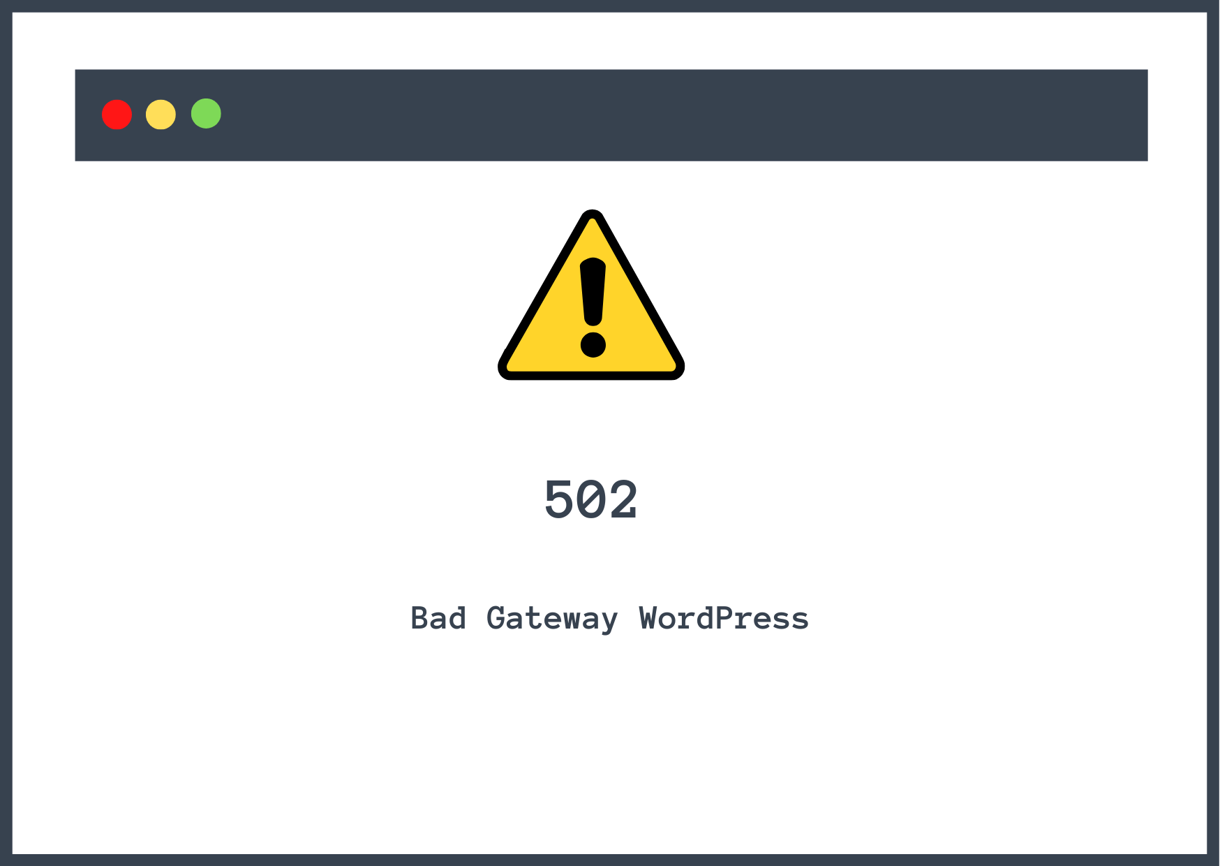 502 gateway prost wordpress.