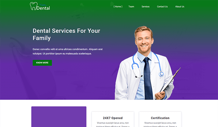 Zita is one of the best WordPress themes for dentist websites.