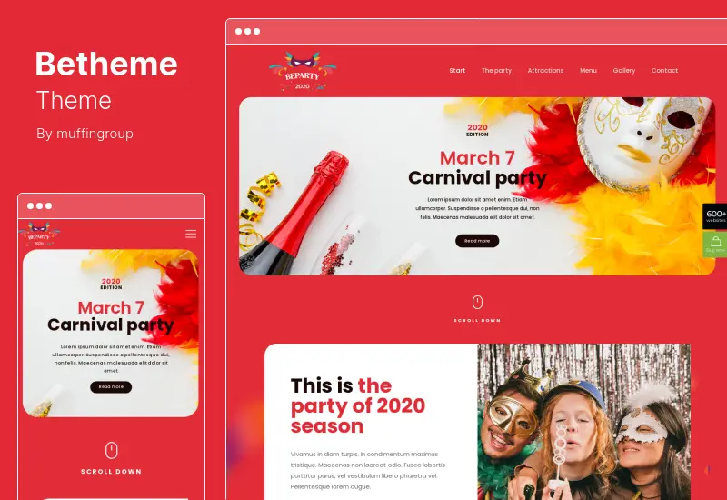 Betheme Theme - Tema multipropósito responsivo de WordPress y WooCommerce