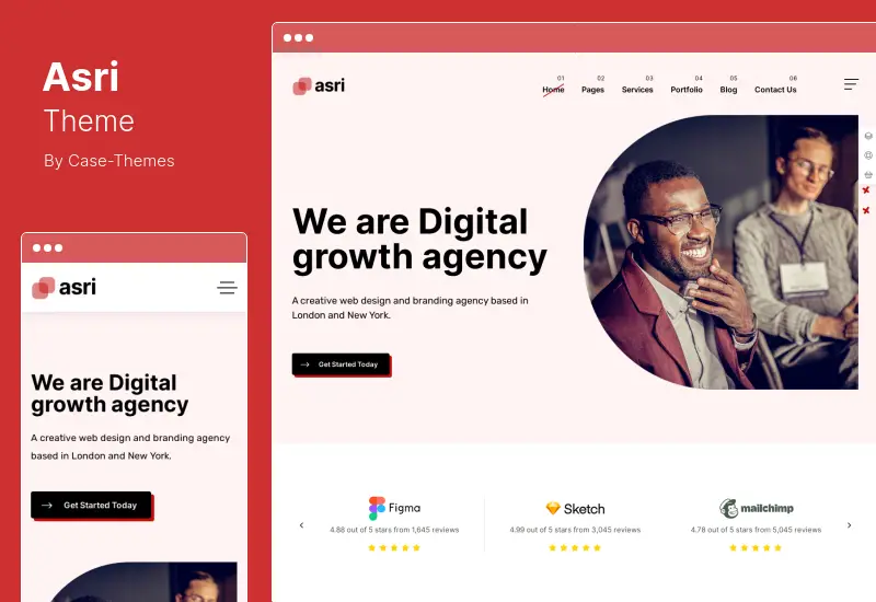 Asri Theme - Tema de WordPress para consultoría empresarial