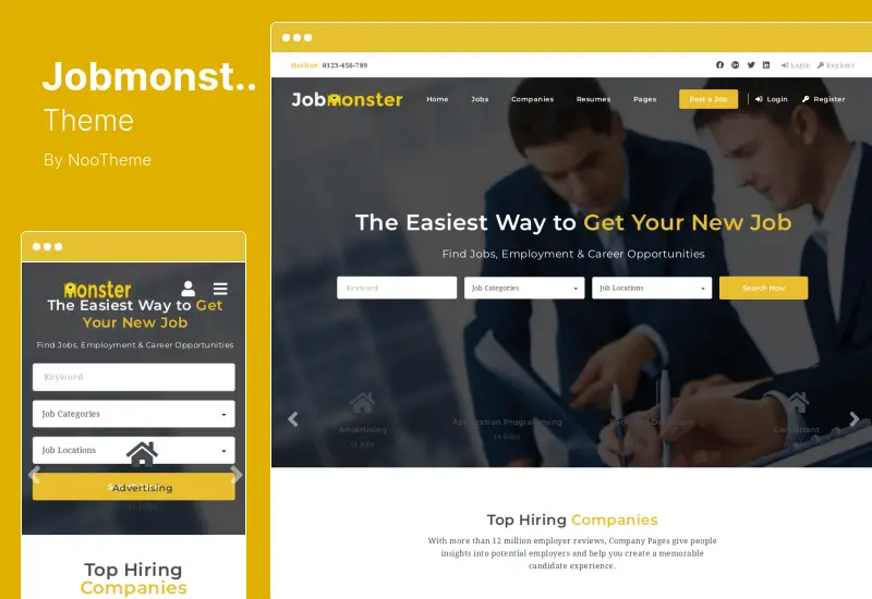 Jobmonster Teması - Job Board WordPress Teması