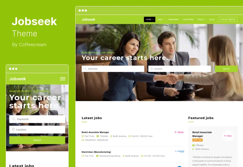 Jobseek Teması - Job Board WordPress Teması