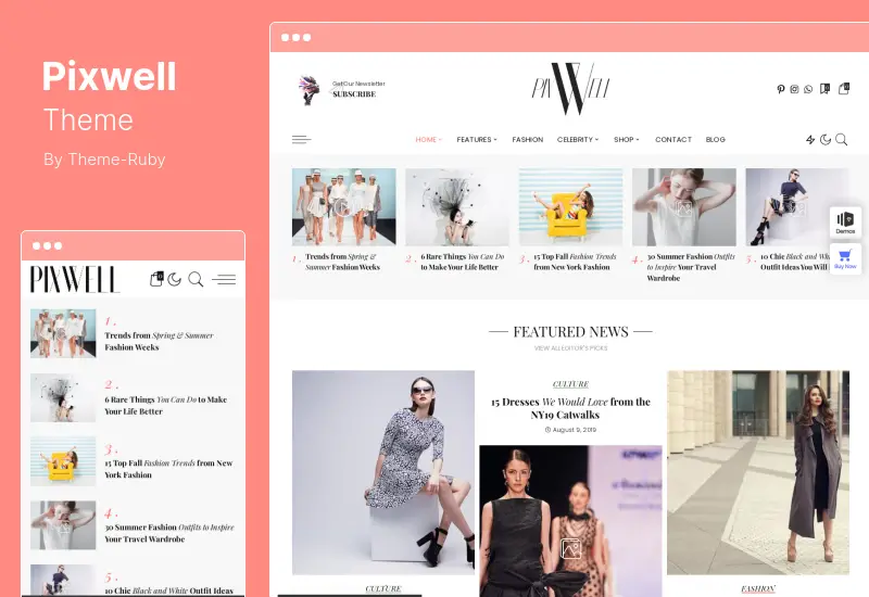 Motyw Pixwell — motyw WordPress dla nowoczesnych magazynów