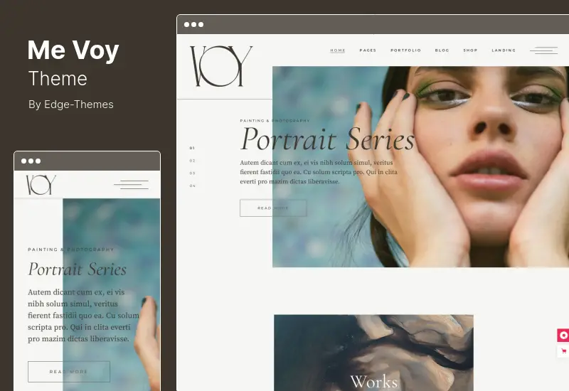 Motyw Me Voy — motyw WordPress do portfolio fotografii