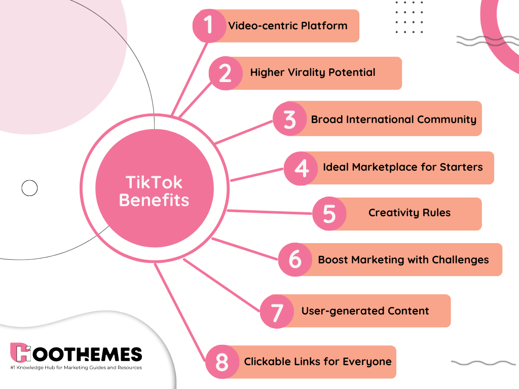 TikTok vs Instagram: Beneficii TikTok