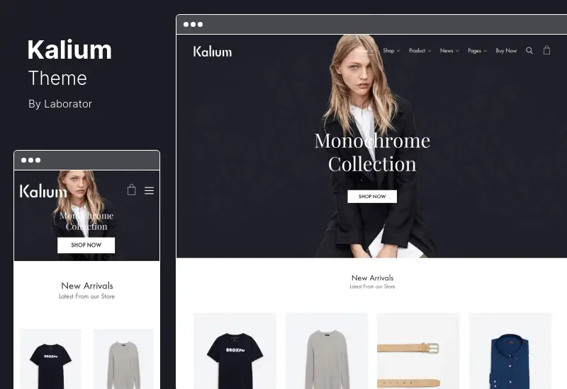 Kalium Theme - 크리에이티브 다목적 WordPress 및 WooCommerce 테마