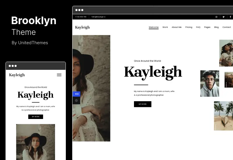 Tema Brooklyn - Tema WordPress responsivo multiuso criativo