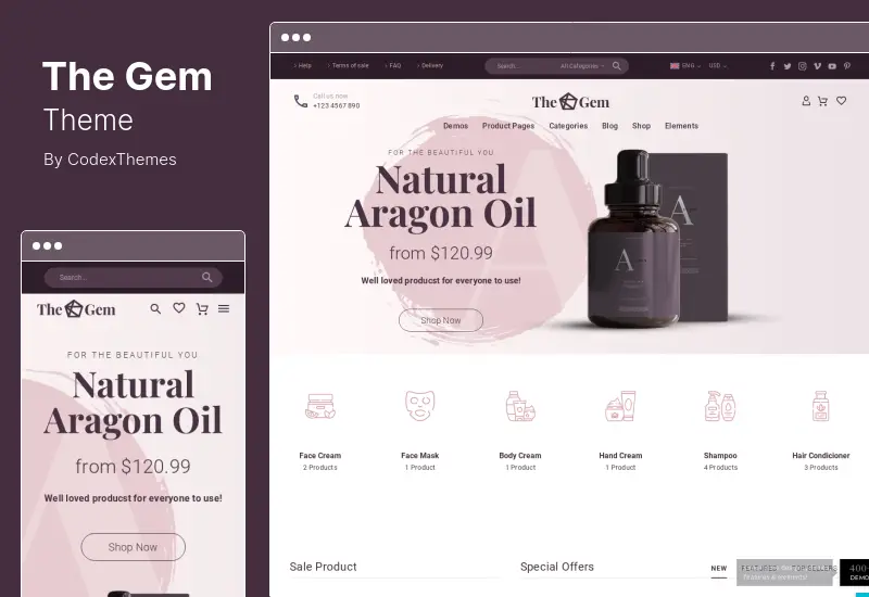 Tema TheGem - Tema WordPress Multiguna Kreatif & WooCommerce