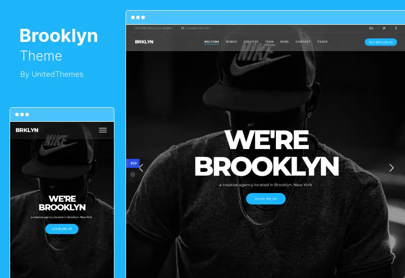 Thème Brooklyn - Thème WordPress créatif polyvalent et réactif