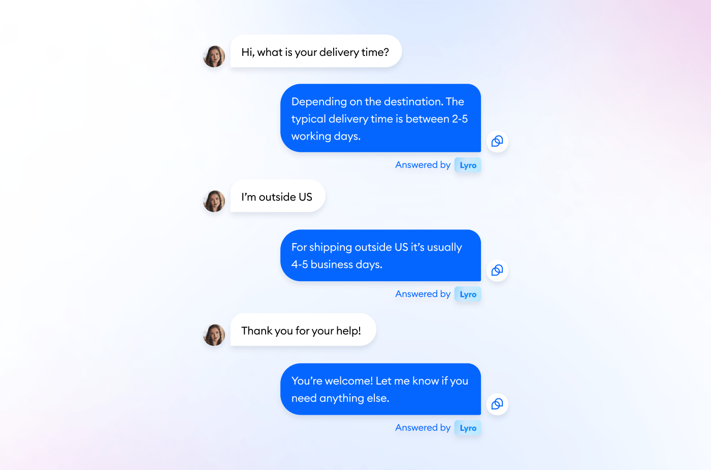 Lyro AI Chatbot di Tidio