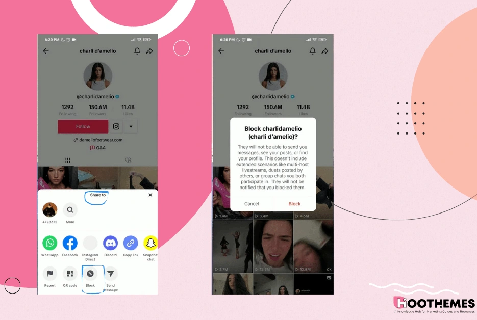 Como deixar de seguir pessoas no TikTok: bloqueando-as