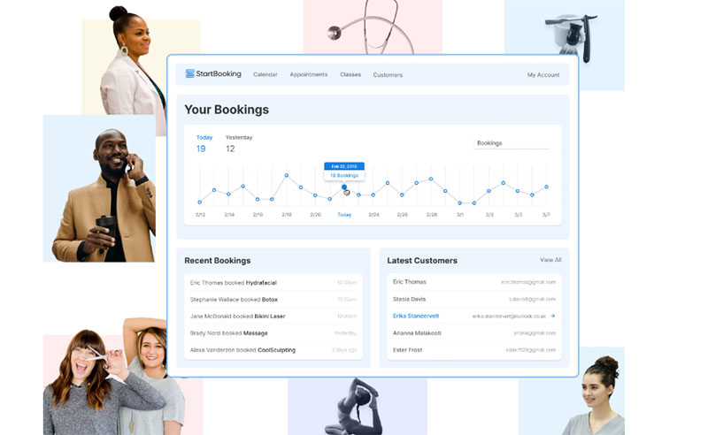 screenshot startbooking