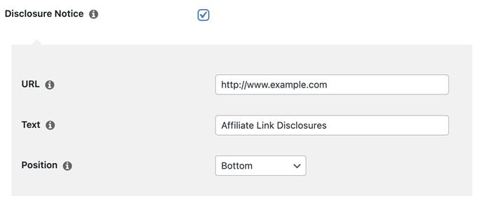 Pretty Links Disclosure Notice