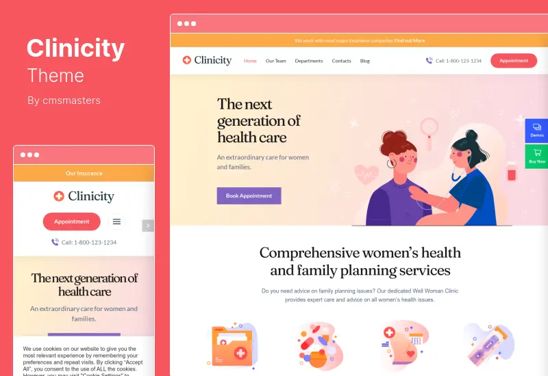 Clinicity Theme — WordPress тема Elementor для здоровья и медицины