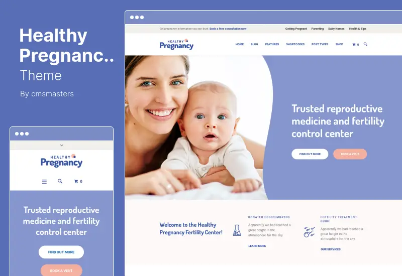 Healthy Pregnancy Theme — тема WordPress о здоровье и медицине