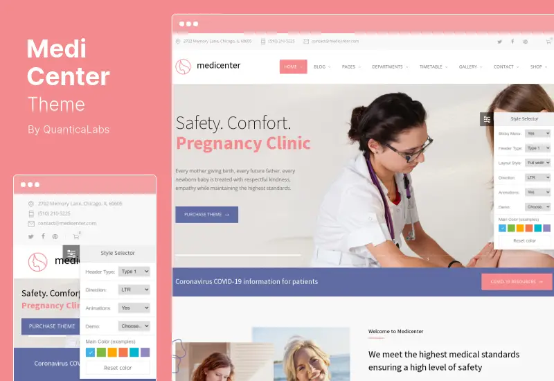 Tema MediCenter - Tema WordPress per la salute medica