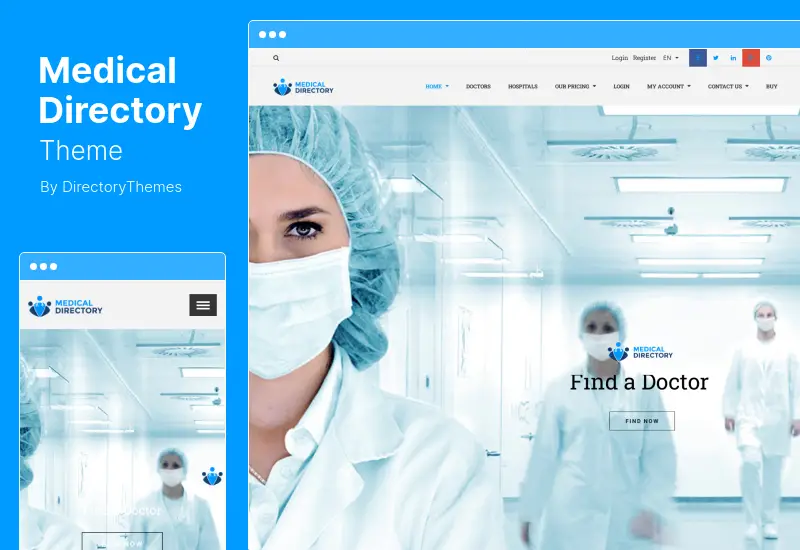 Medical Directory Theme - 병원 및 의사 목록 WordPress Theme