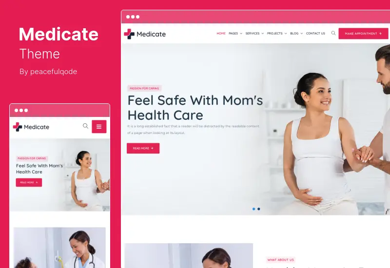 Medicate Theme - 건강 및 의료 WordPress Theme