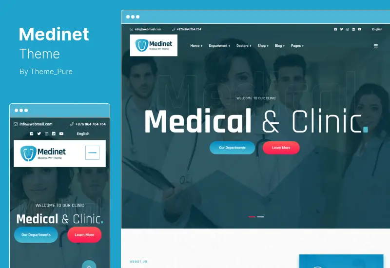 Tema Medinet - Tema WordPress Médico e de Saúde