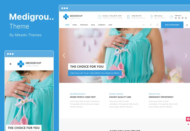 Medigroup Theme - Тема WordPress о медицине и здоровье