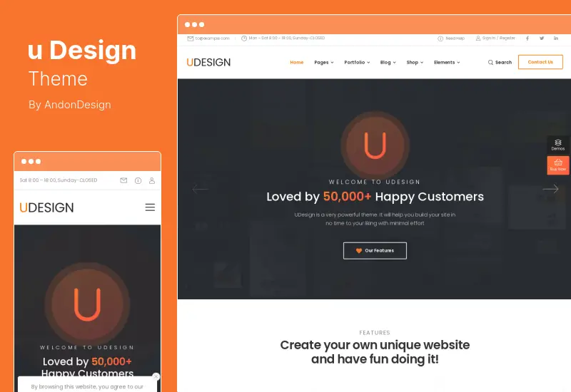 uDesign Theme - ธีม WordPress ที่ตอบสนอง