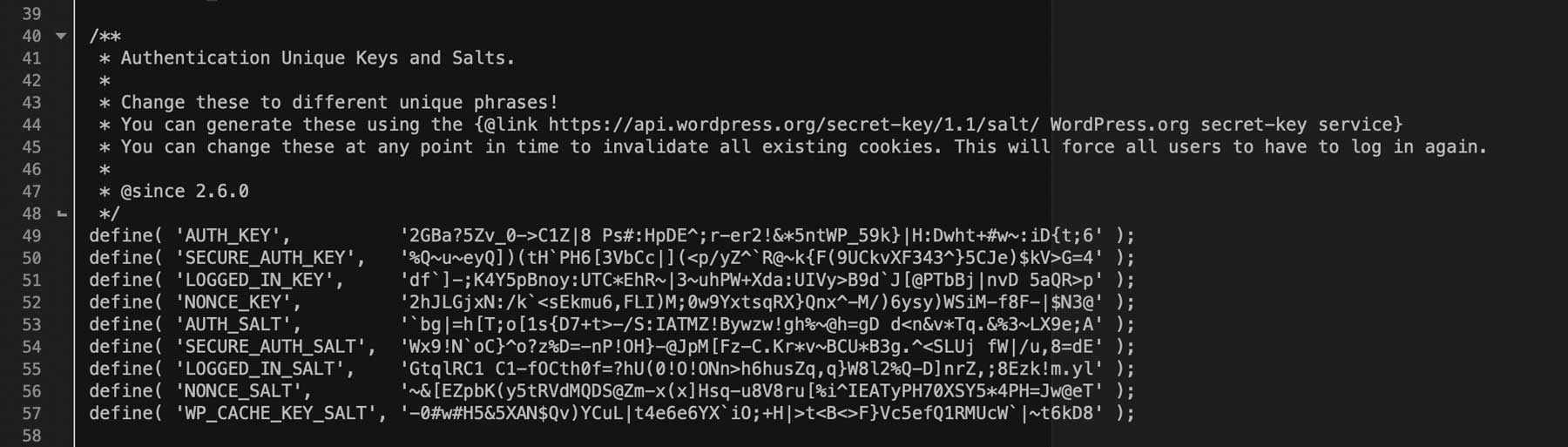 WordPress-Salt-Keys