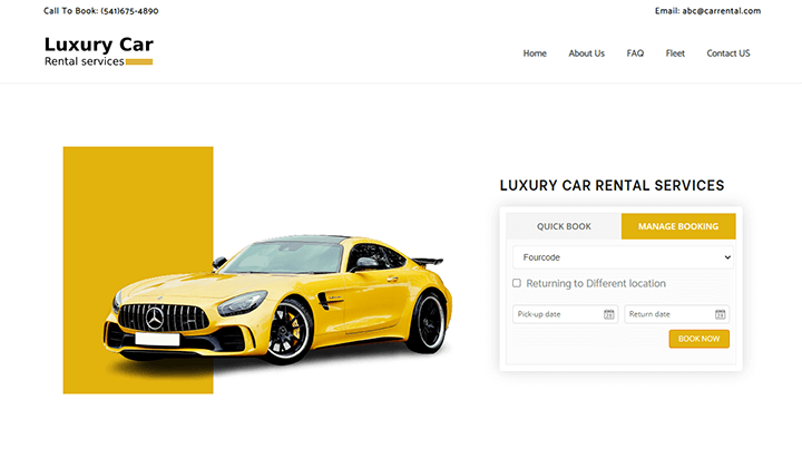 Zita is one of the best car rental WordPress themes.