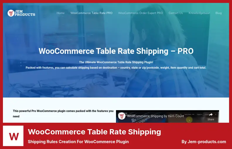 Plugin de envio de taxa de tabela WooCommerce - criação de regras de envio para plug-in WooCommerce