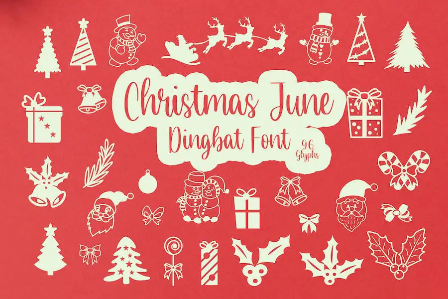 عيد الميلاد يونيو Dingbat -