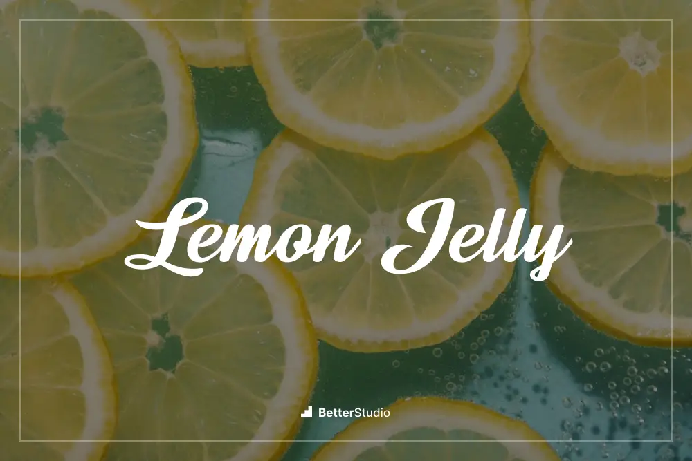 Gelatina al limone -