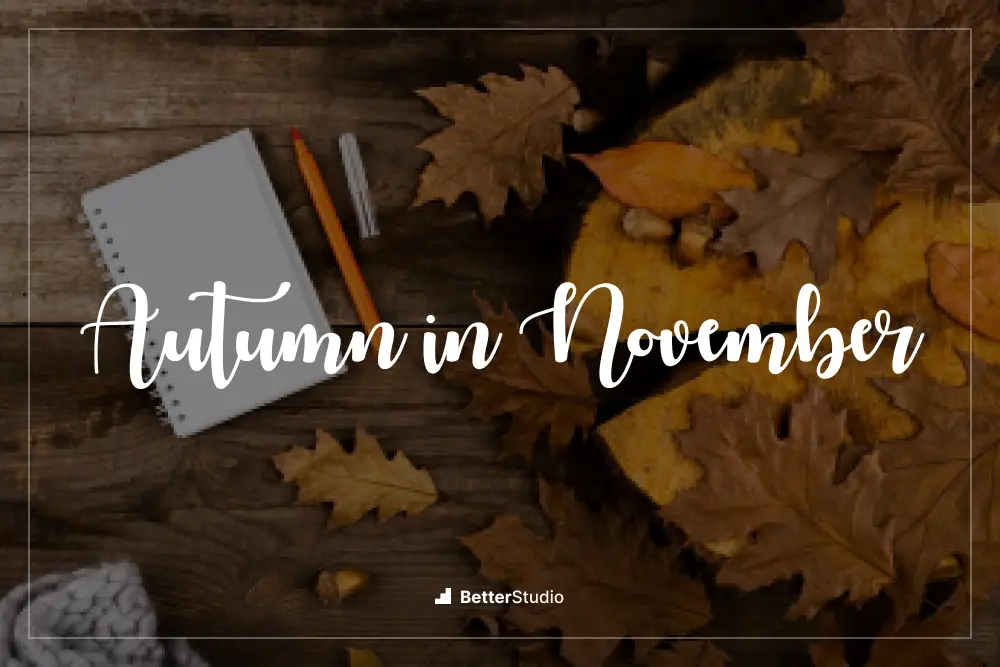 Musim gugur di bulan November -