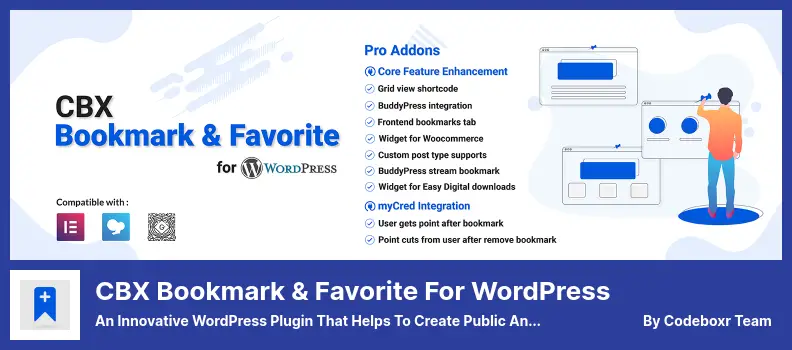 CBX Bookmark & favorite for WordPress Plugin - 一款創新的 WordPress 插件，有助於創建公共和私人書籤