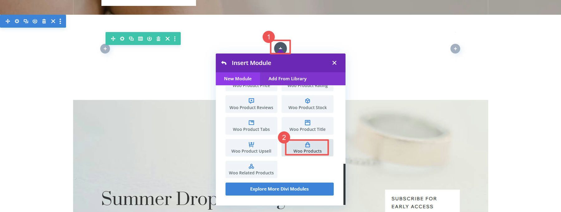 Product to Page with Divi - Kroki 6-7