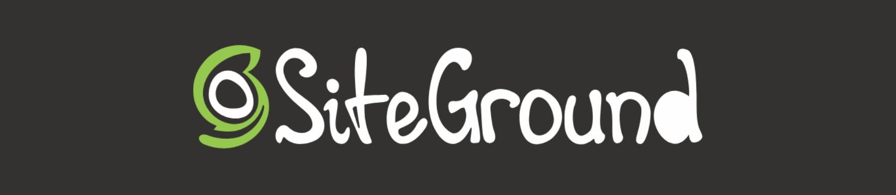 Logo Siteground Mark - Branco em Dark BG