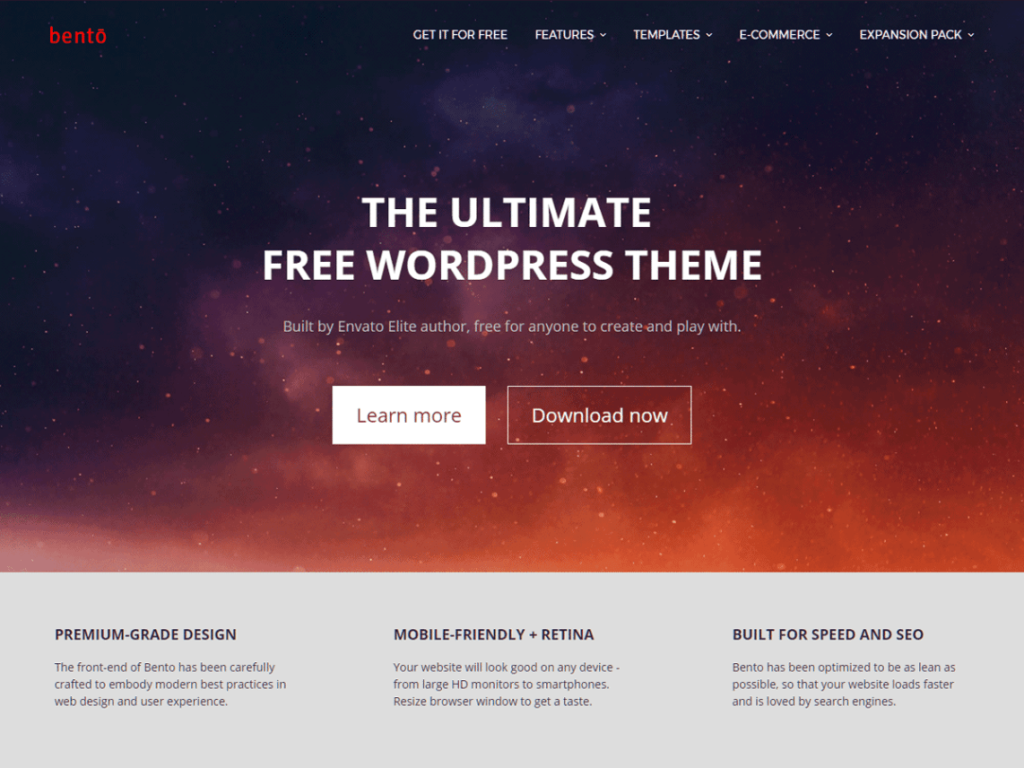 WordPress theme for blog