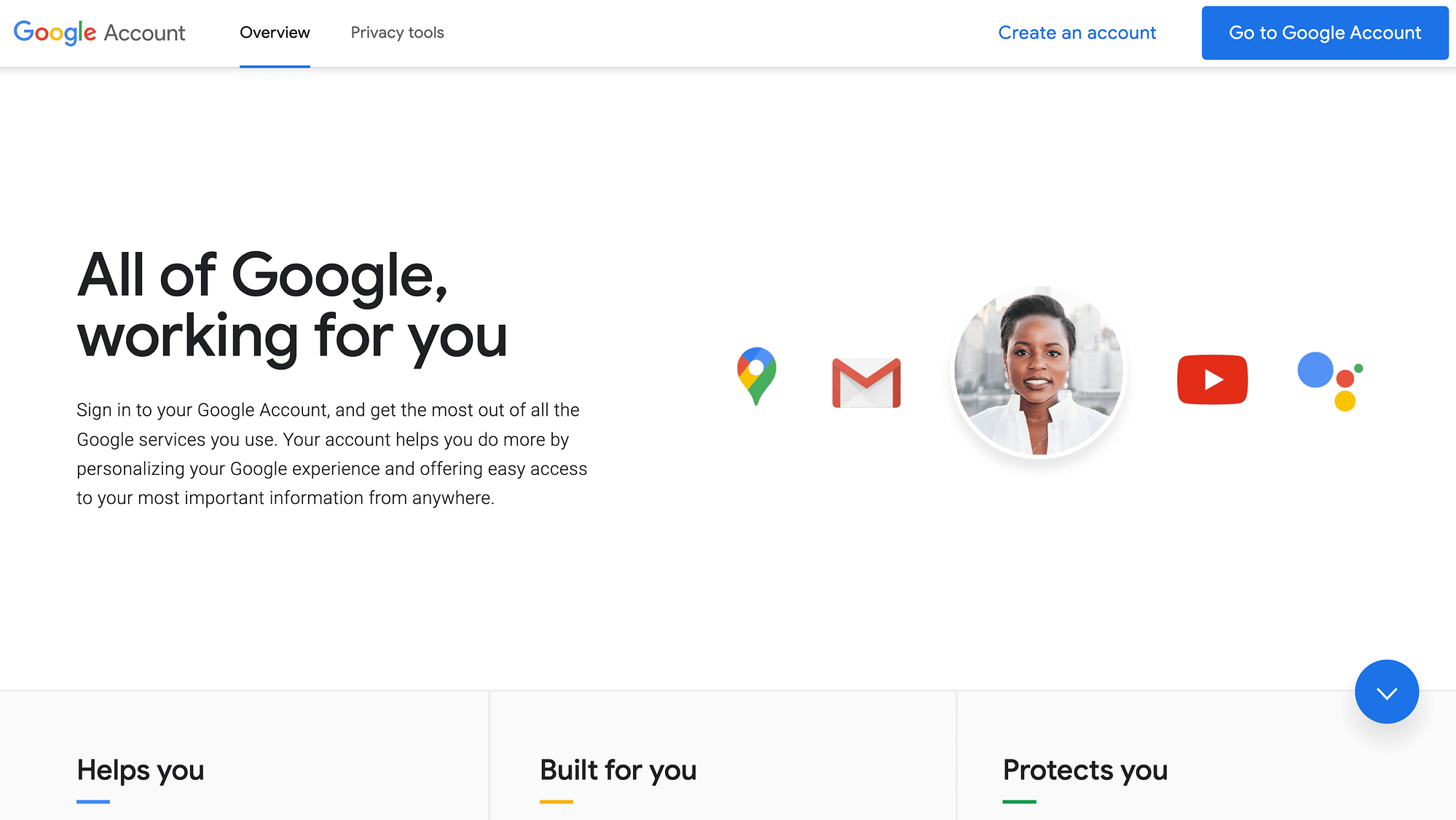 Créez un compte Google anonyme.