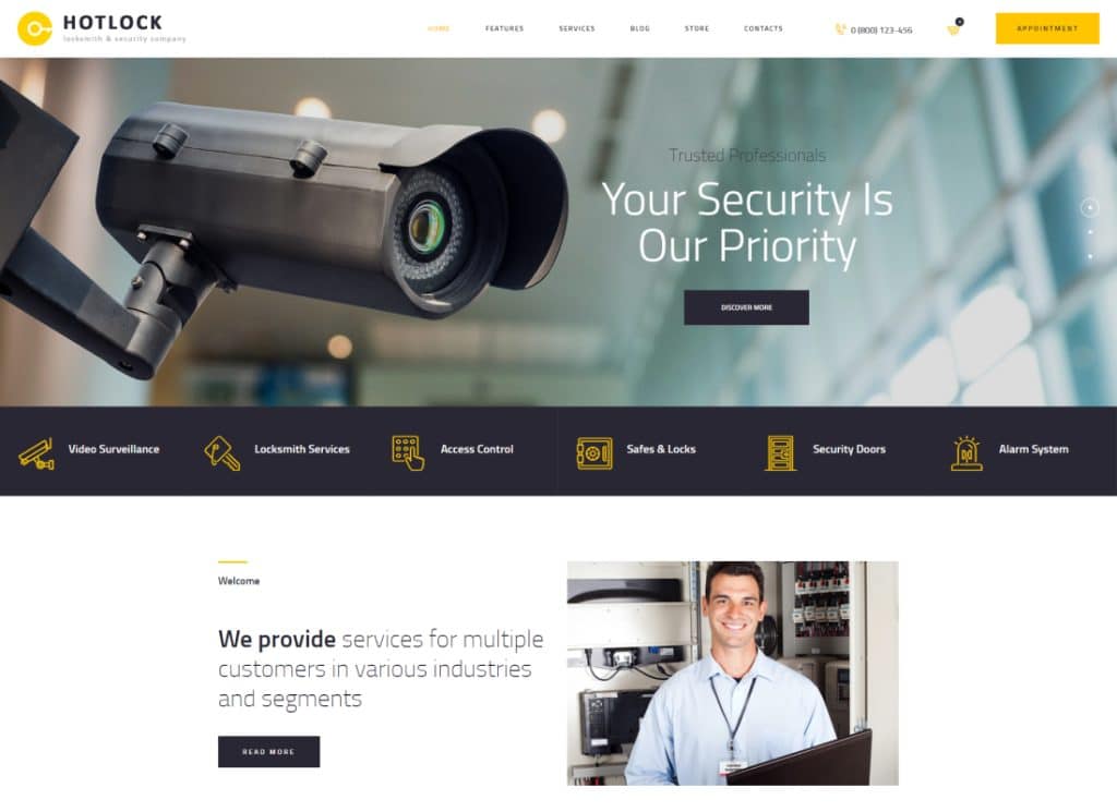 HotLock | Schlosser- und Sicherheitssysteme WordPress-Theme + RTL