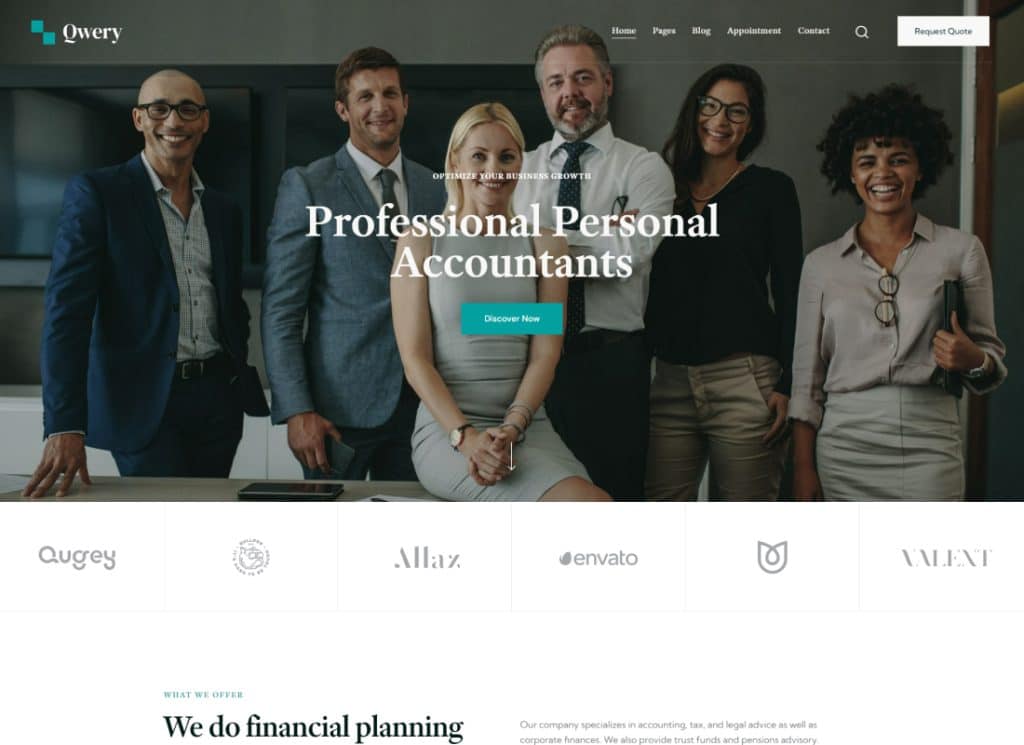 qwery | Tema empresarial multipropósito de WordPress y WooCommerce + ChatGPT