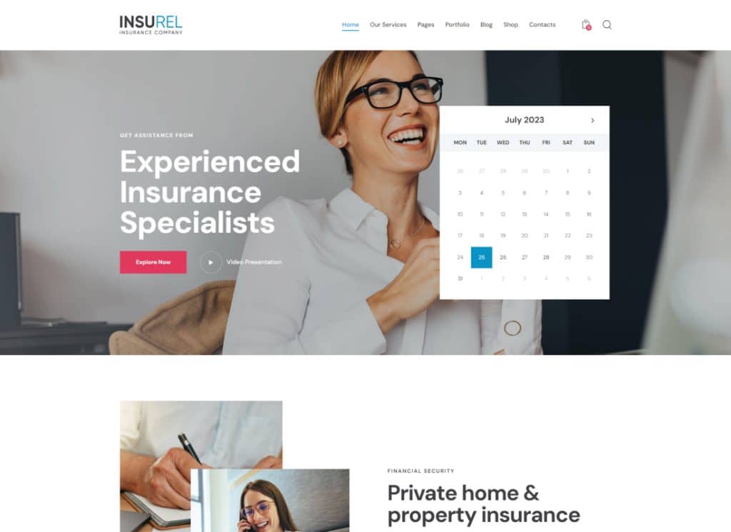 Assurance | Thème WordPress pour l'assurance et la finance