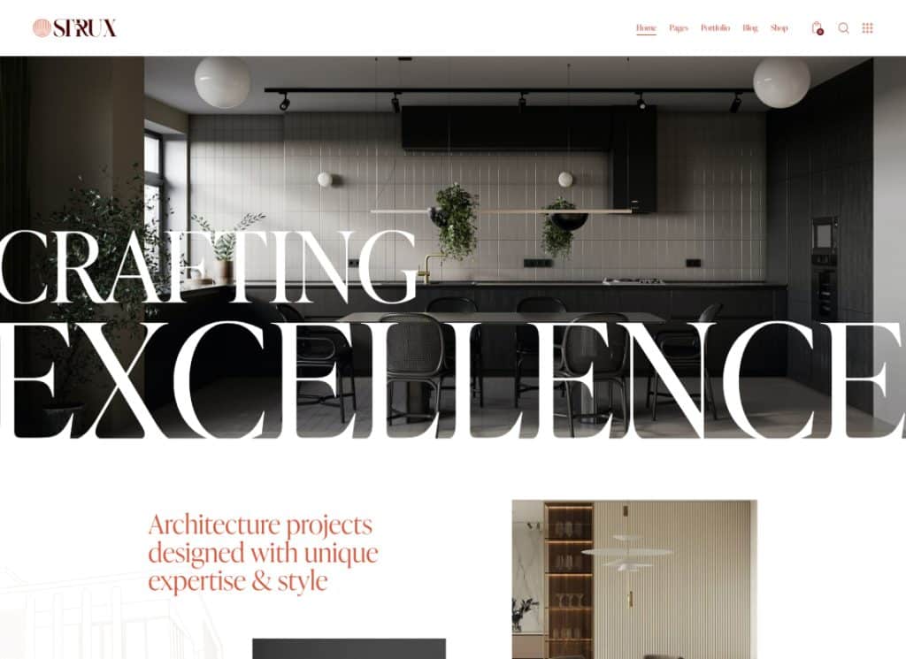 Strux - Tema WordPress per architettura e interior design