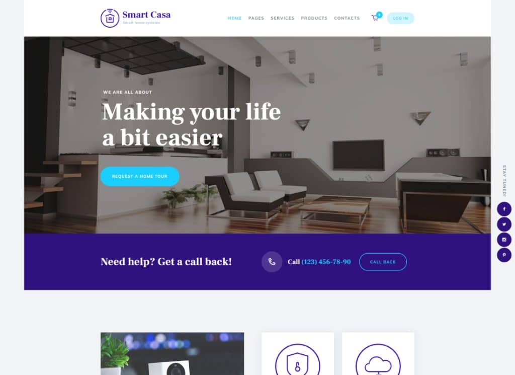 Smart Casa - Тема WordPress для домашней автоматизации и технологий