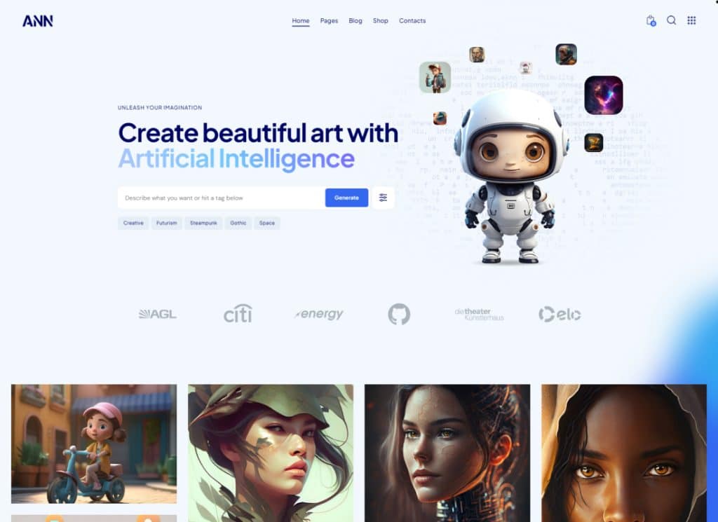 ANN - 人工ニューラルネットワーク AI WordPress テーマ