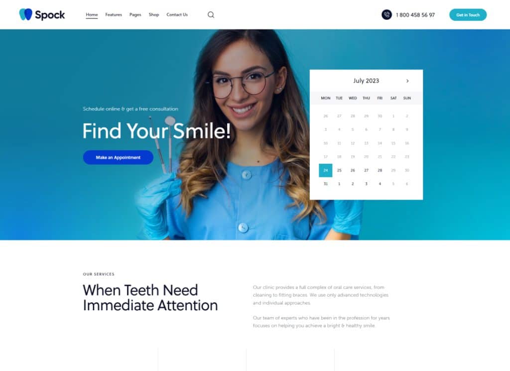 Spock - Medical Elementor 멀티 스킨 WordPress Theme