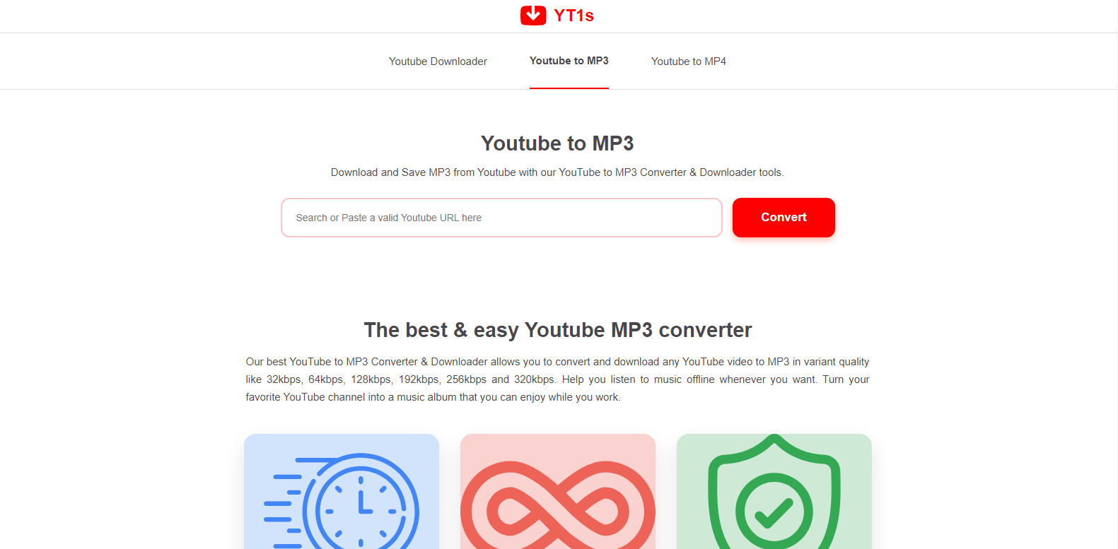 YT1s：YouTube 到 MP3 转换器 --YT1