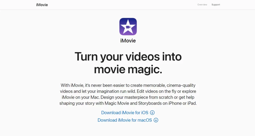 migliore app di editing video per tiktok iphone: iMovie