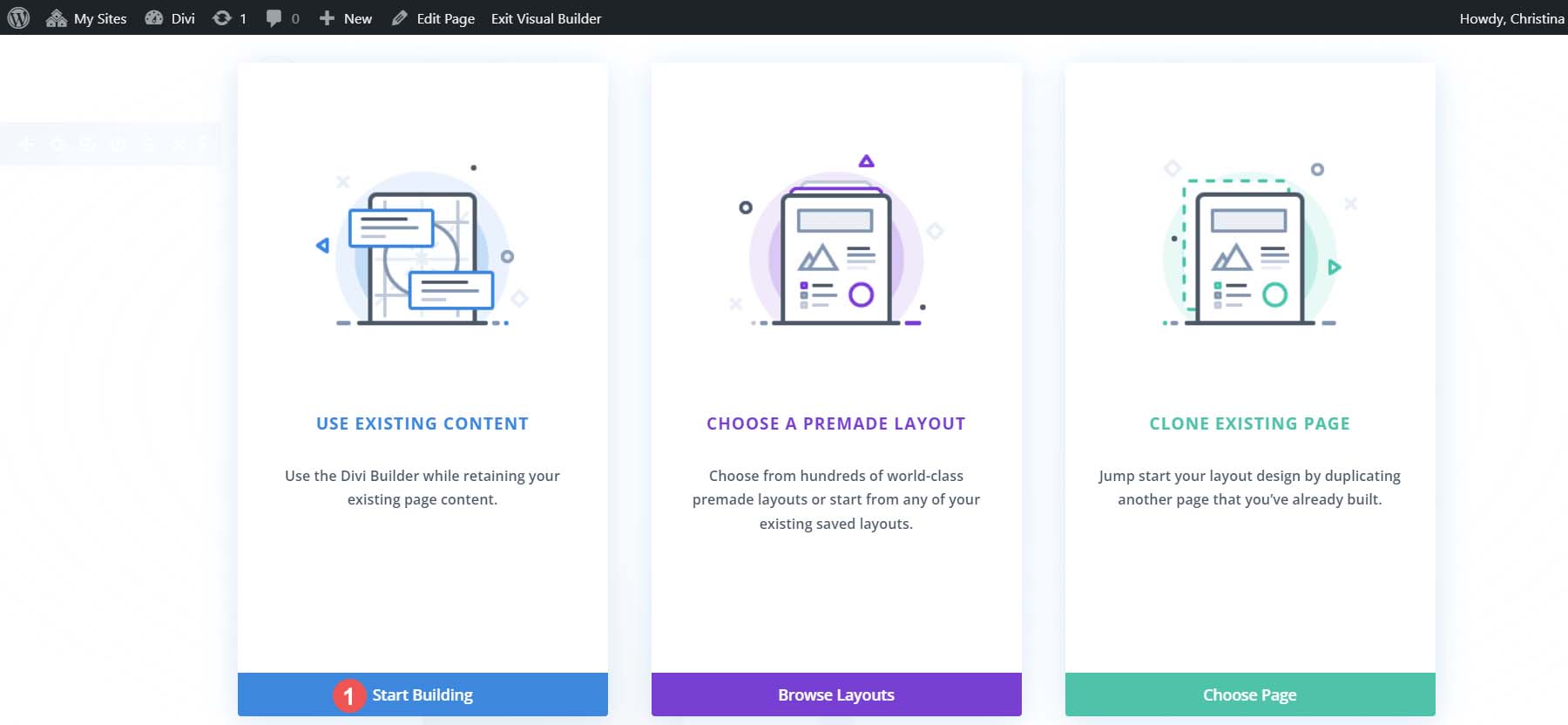 Utiliser le contenu existant dans Divi Builder