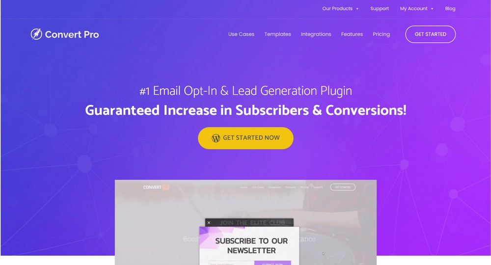 Strumento di generazione di lead Convert Pro per WordPress