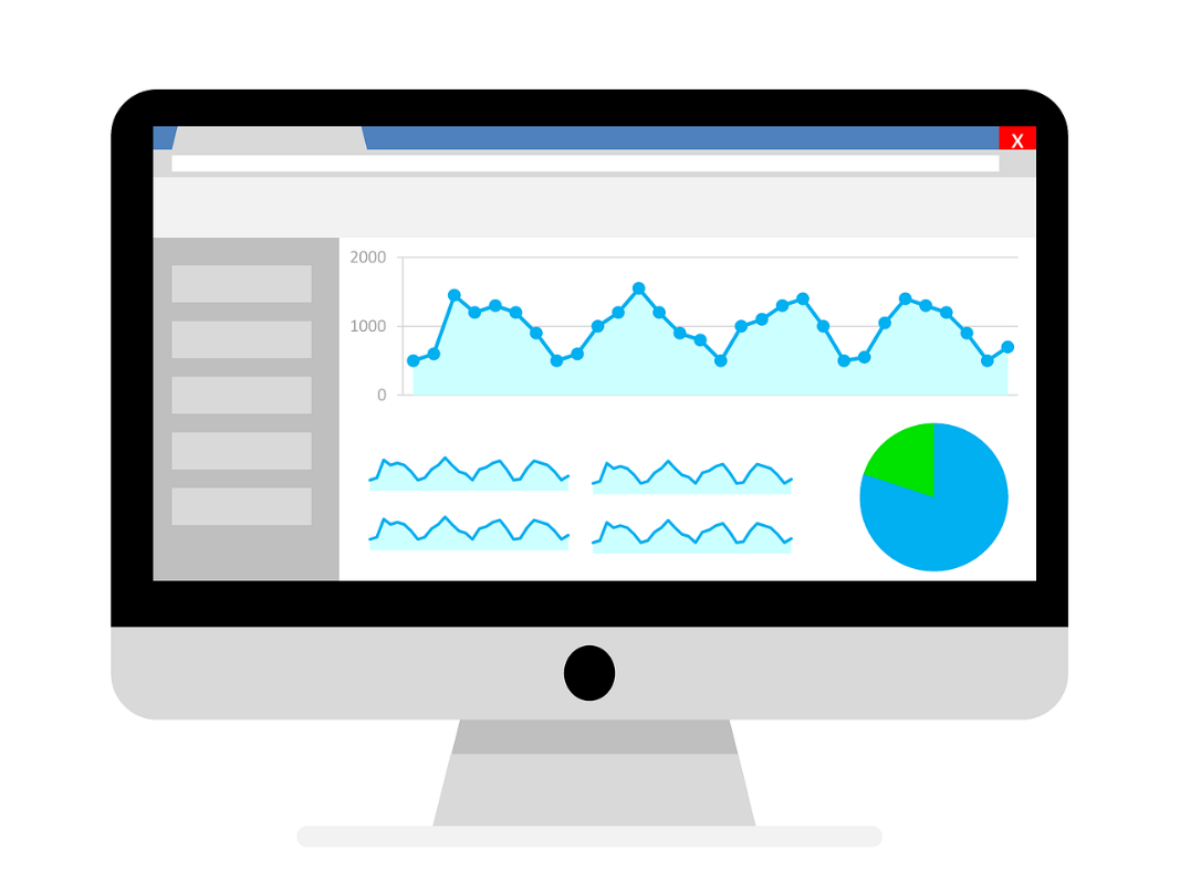 Illustrazione gratuita delle statistiche di Google Analytics